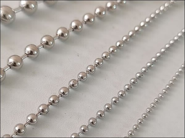 Decorative Metal Bead Curtain for Privacy Screens and Room Dividers