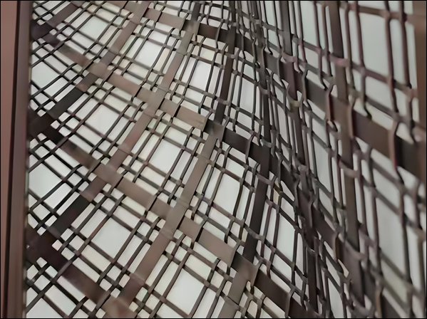 Hotel Lobby Woven Wire Divider Mesh