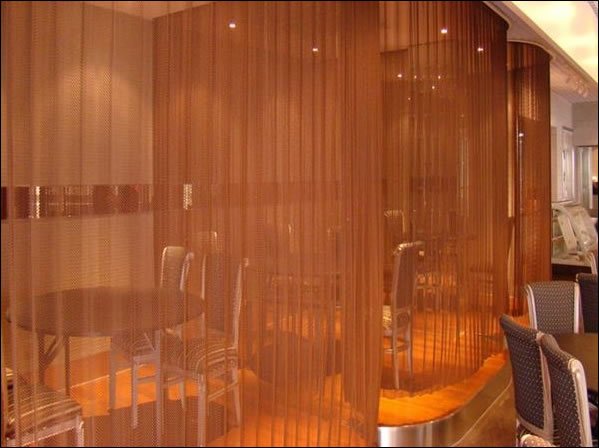 Luxurious Metal Mesh Curtain for Hotel Interiors and Commercial Spaces