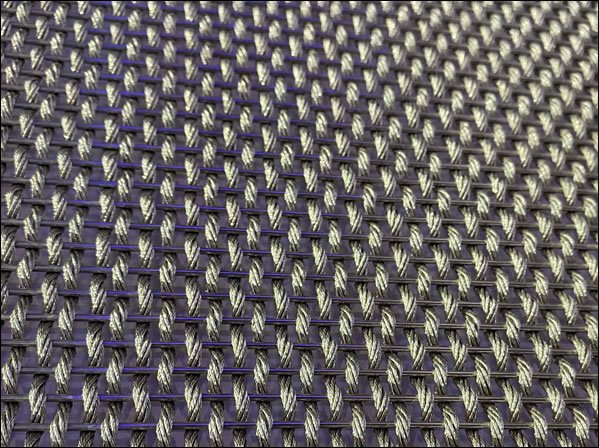 Stainless Steel Crimped Cable and Rod Decorative Mesh with Diagonal Viewing Angle