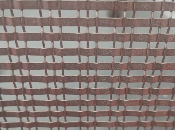 Elegant Bronze Decorative Crimped Mesh for Modern Architecture and Design Projects